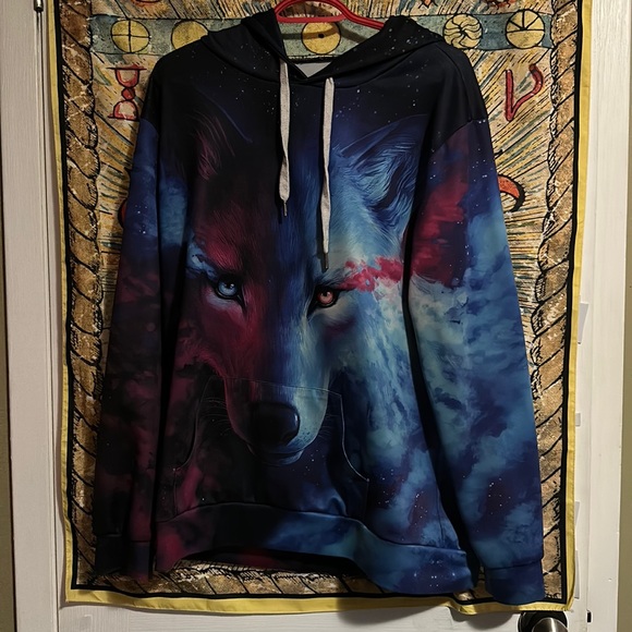 Wolf Galaxy Hoodie - Picture 1 of 5